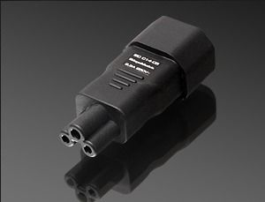 GigaWatt IEC320-C5 adapter, przejściówka wtyku zasilania ( tzw koniczynka-iec )