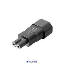 GigaWatt IEC320-C7 adapter, przejściówka wtyku zasilania ( tzw. ósemka-iec )